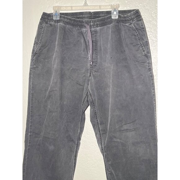 Vans Range Elastic Loose Tapered Fit Pants X-Large Gray Cotton Blend Casual Mens - Picture 3 of 16